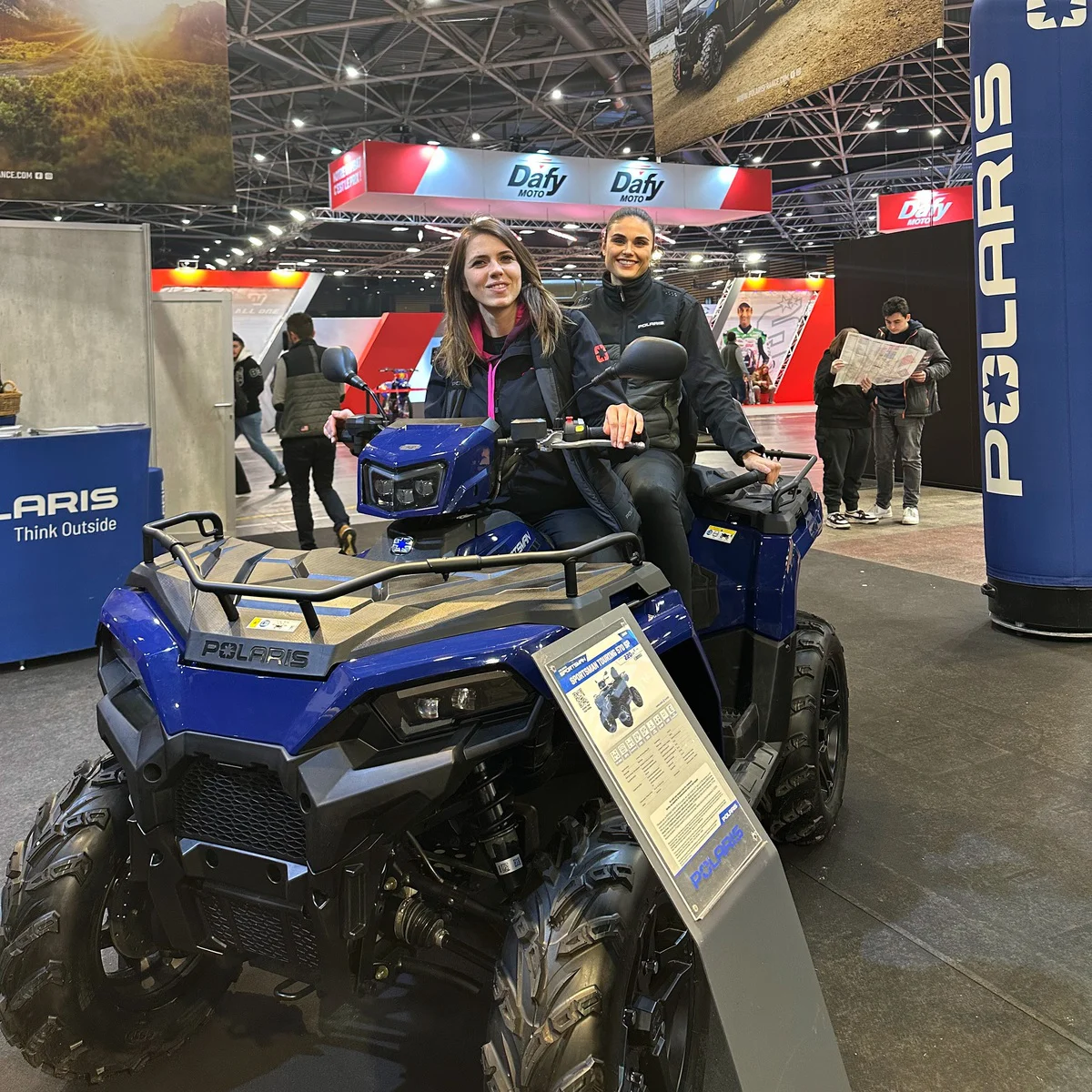 Crown Agency au salon du 2 roues pour Polaris