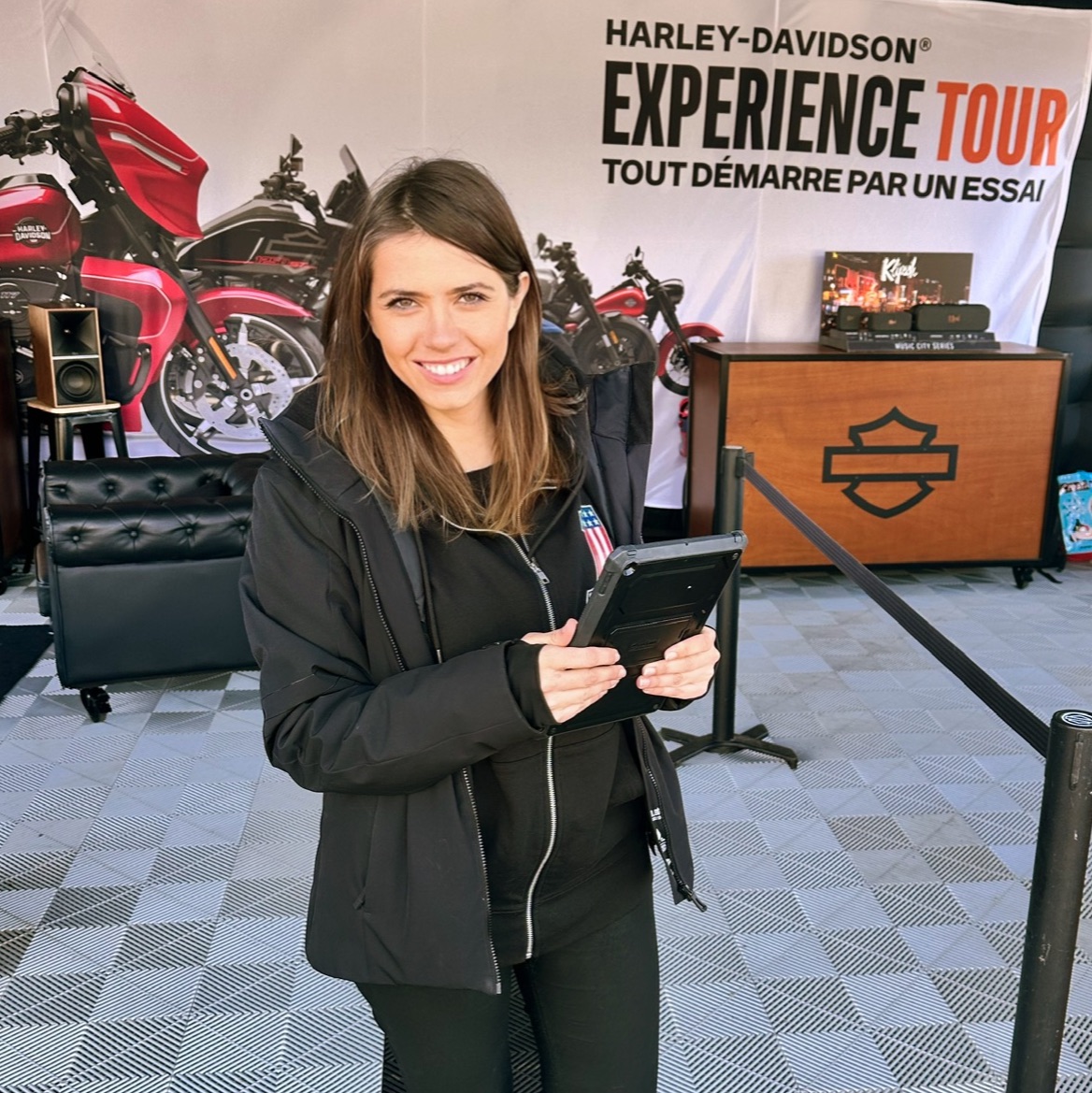 Crown Agency lors de l'Expérience Tour Montpellier pour Harley Davidson
