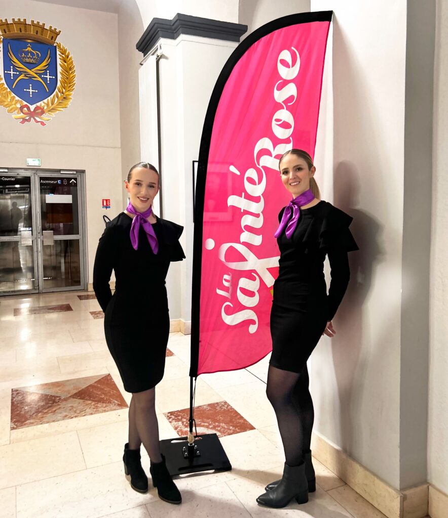 Accueil événementiel Sainté Rose, hôtesse soirée caritative, Saint-Étienne