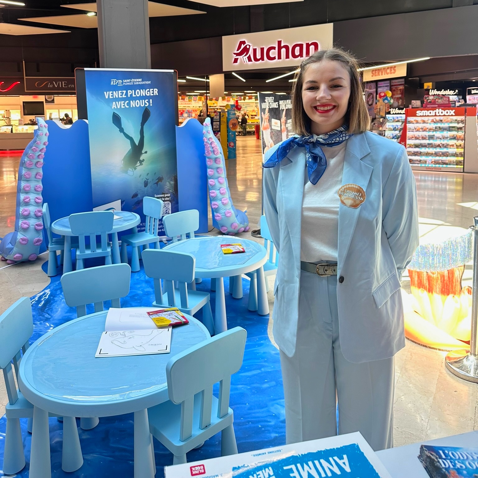 Animation aushopping, villars, hôtesse, crown agency